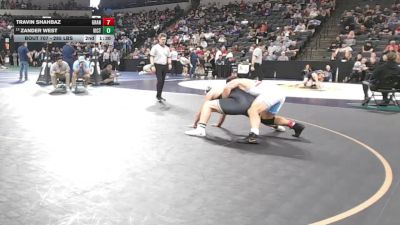 285 lbs Consi Of 32 #2 - Travin Shahbaz, Granite Hills (SD) vs Zander West, Victor Valley (SS)