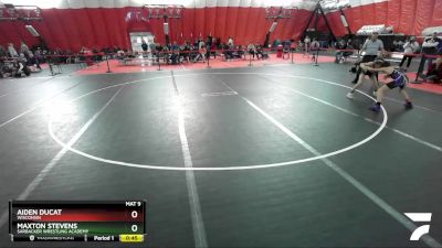 102 lbs Cons. Round 3 - Aiden Ducat, Wisconsin vs Maxton Stevens, Sarbacker Wrestling Academy