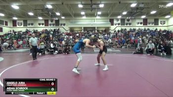 165 lbs Cons. Round 3 - Aidan Schrock, Clear Creek-Amana vs Angelo Jura, Tinley Park (Andrew)
