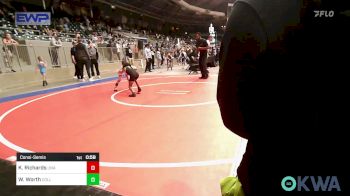 46 lbs Consolation - Kreed Richards, Unattached vs Wyatt Worth, Collinsville Cardinal Youth Wrestling