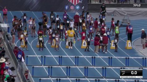Youth Boys' 100m Hurdles Championship, Semi-Finals 13 - Age 11