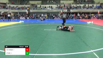 85 lbs Round 1 - Owen Czepa, New Prague vs Isaac Folk, Dakota Boyz