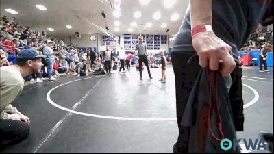 46 lbs Quarterfinal - Koen Goodin, Cowboy Wrestling Club vs Amelia Mairel, Perry Wrestling Academy