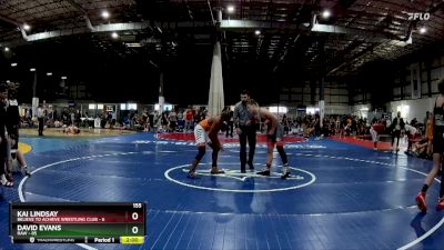 155 lbs Round 4 (6 Team) - David Evans, RAW vs Kai Lindsay, BELIEVE TO ACHIEVE WRESTLING CLUB