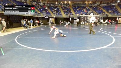 82 lbs Quarterfinal - Grayden Paris, Chestnut Ridge vs Garrett Whalen, Brandywine Heights