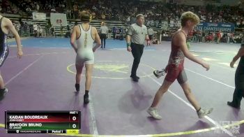 D 1 132 lbs Cons. Round 1 - Braydon Bruno, St. Amant vs Kaidan Boudreaux, John Ehret