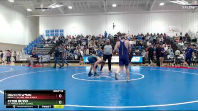 157 lbs Champ. Round 1 - David Newman, Desoto Central High School vs Peter Russo, St. Patrick`s High School