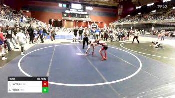 98 lbs Consolation - Saunten Gamas, Glasgow WC vs Bryson Fisher, Heights WC