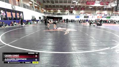 131 lbs Quarterfinal - Alexandra Szkotnicki, McKendree University vs Cayden Condit, Lindenwood University