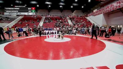 HS 105 lbs 1st Place Match - Noah Kovach, Azle vs Kyrstan Perez, WESTMOORE