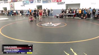 157 lbs Quarterfinal - Charlie Powers, Avalanche Wrestling Association vs Nicholas Floresta, Pioneer Grappling Academy