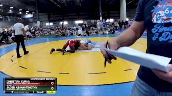 175 lbs Quarterfinals (8 Team) - Jaden Asaah-Timothy, HEADHUNTERS - GREEN vs Christian Curva, NORTH CAROLINA WRESTLING FACTORY - BLUE