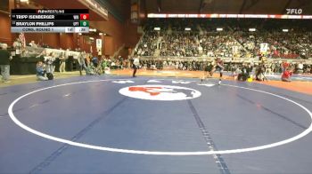 2A-144 lbs Cons. Round 1 - Tripp Isenberger, Wright vs Braylon Phillips, Upton