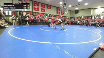 117 lbs Consi Of 4 - Brooke Mills, Mannford vs Danica Chailer, Mannford