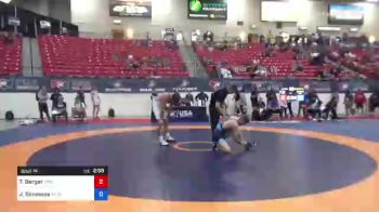 70 kg Round Of 32 - Tyler Berger, California Regional Training Center (CA RTC) / TMWC vs John Simmons, Michigan