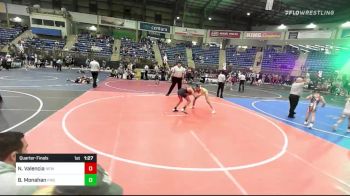98 lbs Quarterfinal - Nickolas Valencia, New Mexico Bad Boyz vs Bryce Monahan, Pikes Peak Warriors