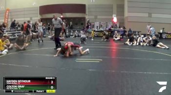 90 lbs Round 5 (6 Team) - Colton Gray, MO Outlaws vs Hayden Seymour, Team Alpha