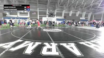 144 lbs Cons. Round 2 - Brody Rydalch, Sanderson Wrestling Academy vs Xander Martinez, Team Prestige Wrestling