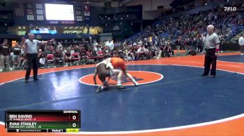 138 lbs Semis & 1st Wrestleback (8 Team) - Ben Davino, St. Charles (East) vs Evan Stanley, Chicago (Mt. Carmel)