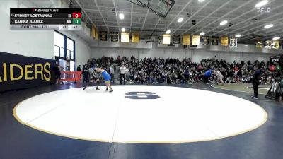 170 lbs Cons. Round 1 - Karina Juarez, Murrieta Mesa vs Sydney Lostaunau, Bishop Amat