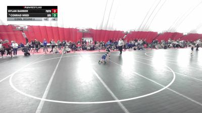 12U Boys - 74 lbs Cons. Round 2 - Conrad Wied, Askren Wrestling Academy vs Dylan Barber, Port Washington Piranha Wrestling Club