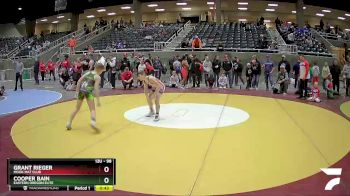 98 lbs 3rd Place Match - Grant Rieger, MOOK MAT CLUB vs Cooper Bain, Eastern Oregon Elite