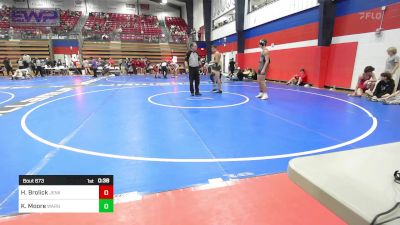 132 lbs Consi Of 4 - Holden Brolick, Jenks High School vs Kail Moore, Warner