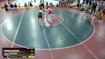 130 lbs Round 2 - Andrea Quinones, Summit Wrestling Academy vs Knox Hampton, Minnesota