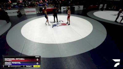 120 lbs Cons. Round 3 - Nathaniel Mitchell, California vs Kenzo Pimentel, California