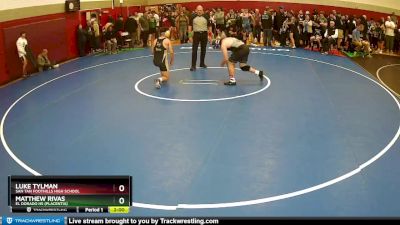 158-158 lbs Semifinal - Luke Tylman, San Tan Foothills High School vs Matthew Rivas, El Dorado HS (Placentia)