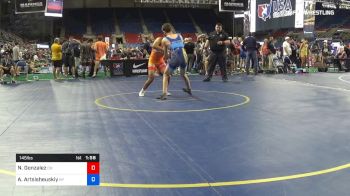 145 lbs Cons 16 #2 - Nikolaos Gonzalez, Ohio vs Adrian Artsisheuskiy, New York
