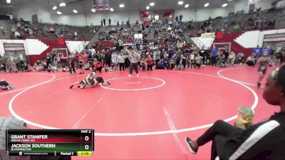 72-74 lbs Round 2 - Grant Stanifer, Indian Creek WC vs Jackson Southern, Bloomington