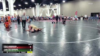 144 lbs Round 7 (8 Team) - Cole Anderson, Carolina Exteme Black vs Carlton Warner, Foxfire Wrestling Club