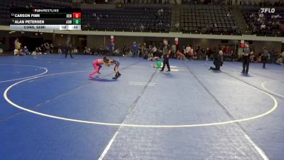 55 lbs Cons. Semi - Carson Finn, Bemidji vs Alan Petersen, American Outlaws Wrestling