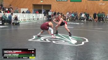 141 lbs Semifinal - Matthew Terrence, Fresno City College vs Zachary Parker, Mt. San Antonio College