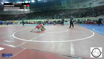 120 lbs Consi Of 32 #2 - Kadence Pate, Comanche MS vs Estephanie Marquez, Santa Fe South