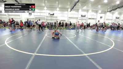 102.8-113 lbs Semifinal - Finley Fourspring, PA vs Annabelle Ward, WV