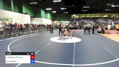 100 lbs Consi Of 8 #1 - Jada Badayos Chaves, MD vs Maya Alvarado, FL