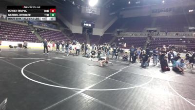 83.5-87.6 lbs Champ. Round 2 - Jarret Riopel, Canon City Wrestling Club vs Gabriel Overlee, Teller Takedown Wrestling Club