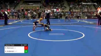 60 lbs Quarterfinal - King Robinson, Pin King All Stars vs Genesis Anderson, Metro Wrestling Academy