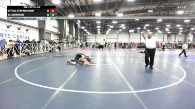 113 lbs Consi Of 16 #2 - Bryce Stephenson, SC vs Eli Bowman, GA
