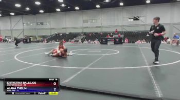 170 lbs Placement Matches (8 Team) - Chrystina Ballejos, California Blue vs Alana Thelin, Missouri