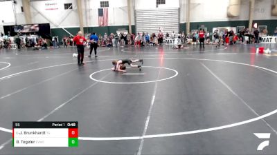 55 lbs Cons. Round 3 - Jake Brunkhardt, Team Garcia vs Bobby Tegeler, Elkhorn Valley Wrestling Club