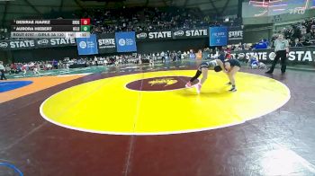 Girls 3A 130 lbs 3rd Place Match - Desirae Juarez, Southridge (Girls) vs Aurora Hiebert, Kelso (Girls)