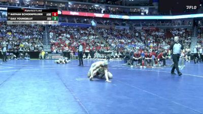1A-190 lbs Champ. Round 1 - Nathan Schoenfelder, Akron-Westfield vs Dax Youngblut, Jesup