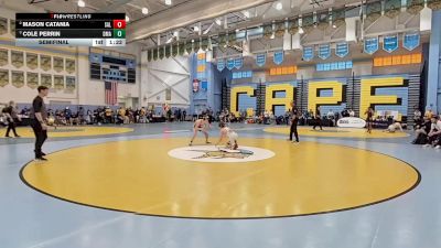 106 lbs Semifinal - Cole Perrin, Delaware Military Academy vs Mason Catania, Salesianum