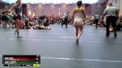 128 lbs Finals (8 Team) - Anh Ngo, MO Outlaws Gold vs Zoey Gliem, Untouchables