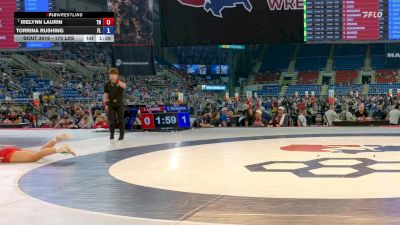 170 lbs Cons. Rd Of 16 - Irelynn Laurin, TN vs TorRina Rushing, FL