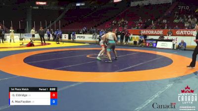 67kg 1st Place Match - Gavin Eldridge, London-Western WC vs Adam MacFayden, London-Western WC