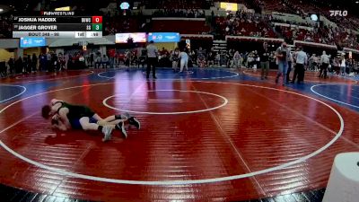 98 lbs Cons. Round 2 - Joshua Haddix, Thermopolis Wrestling Club vs Jagger Grover, Stillwater Gladiators
